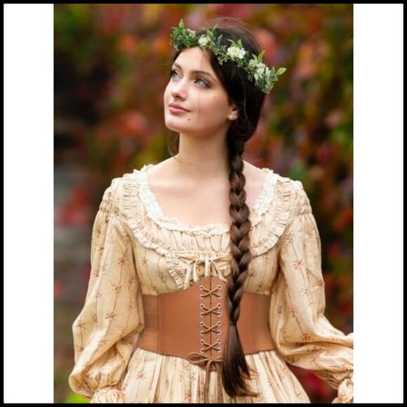 Lace-Up Corset Belt Adjustable Renaissance Gothic Cosplay Costume Accessory main image 5